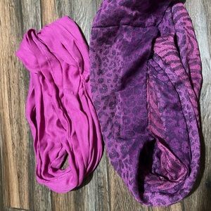 Two infinity scarves